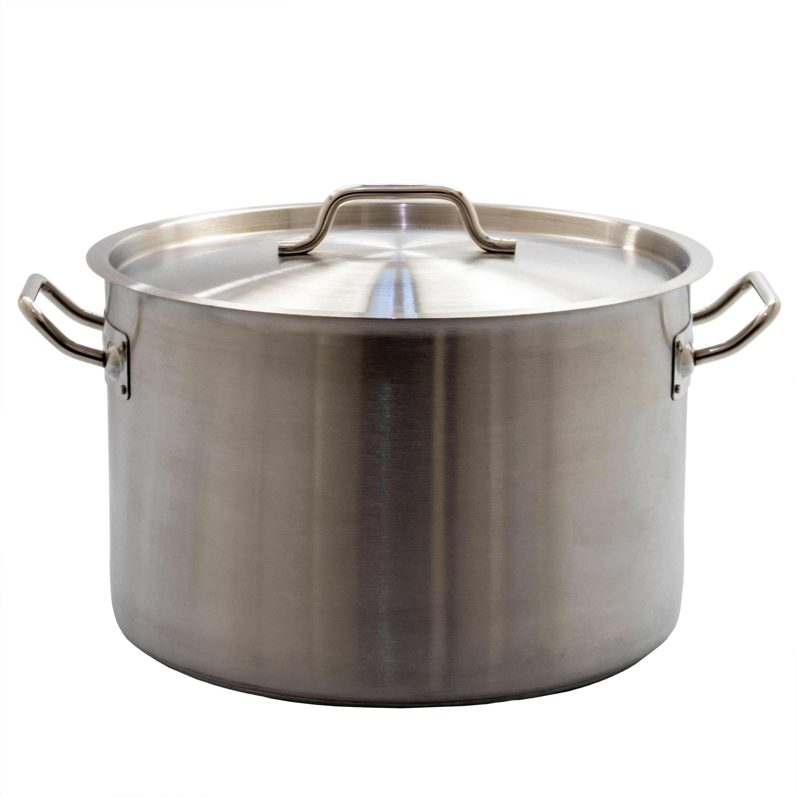 airbrush-city Kochtopf Gastrotopf Topf 24 Liter Edelstahl mit Deckel Großküche Gastronomie