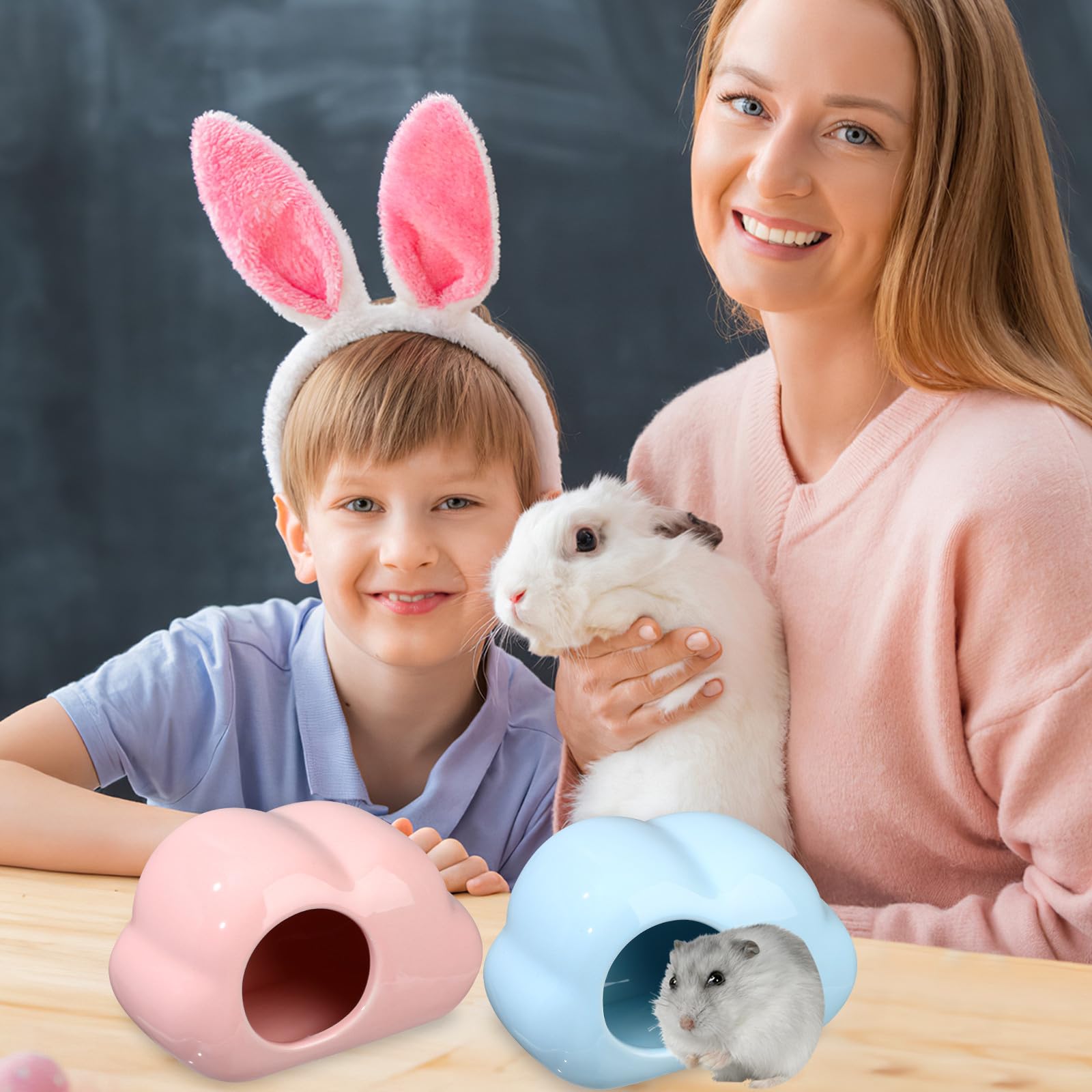 GALPADA Stück Hamsternest 2 in Wolkenform Keramik für Hamster und Ratten