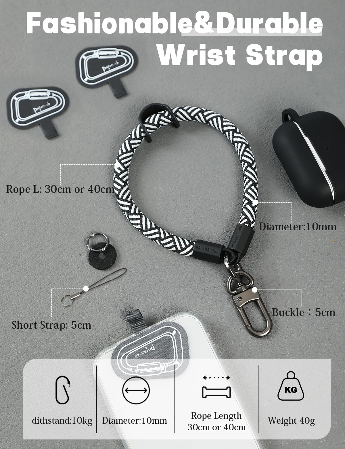 Amazon.com: project-cb Hand Wrist Phone Strap,Phone Lanyard