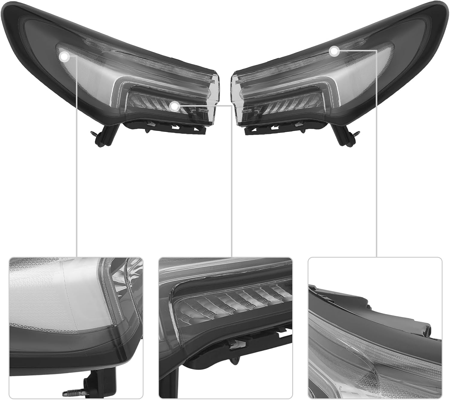 LED Outer Tail Light Lamp for 2021-2023 Buick Envision Avenir 2.0L, 84977185 85513542, 84977186 85513543, Left/Right Side Rear Tail Lamp Outer Taillight Assembly Rear Lights (Driver + Passenger Side)