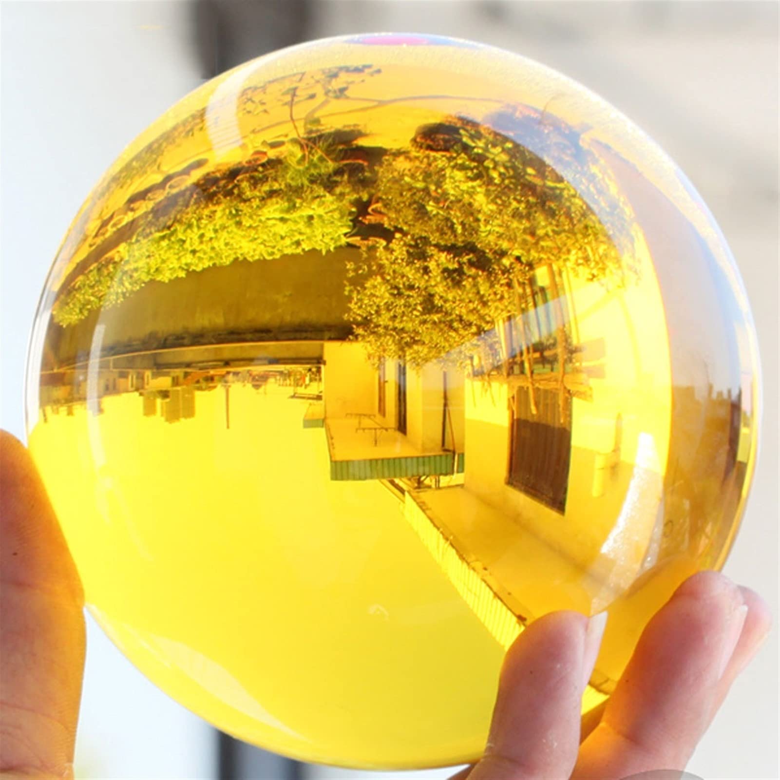 Bola de Cristal (en la Magia Occidental) Bola de Cristal Topaz Topaz Hecho A Mano Cristal Ball Feng Shui DIVINACIÓN Decoración Bola Mágica Bola Fotografía Bola Bola de Cristal