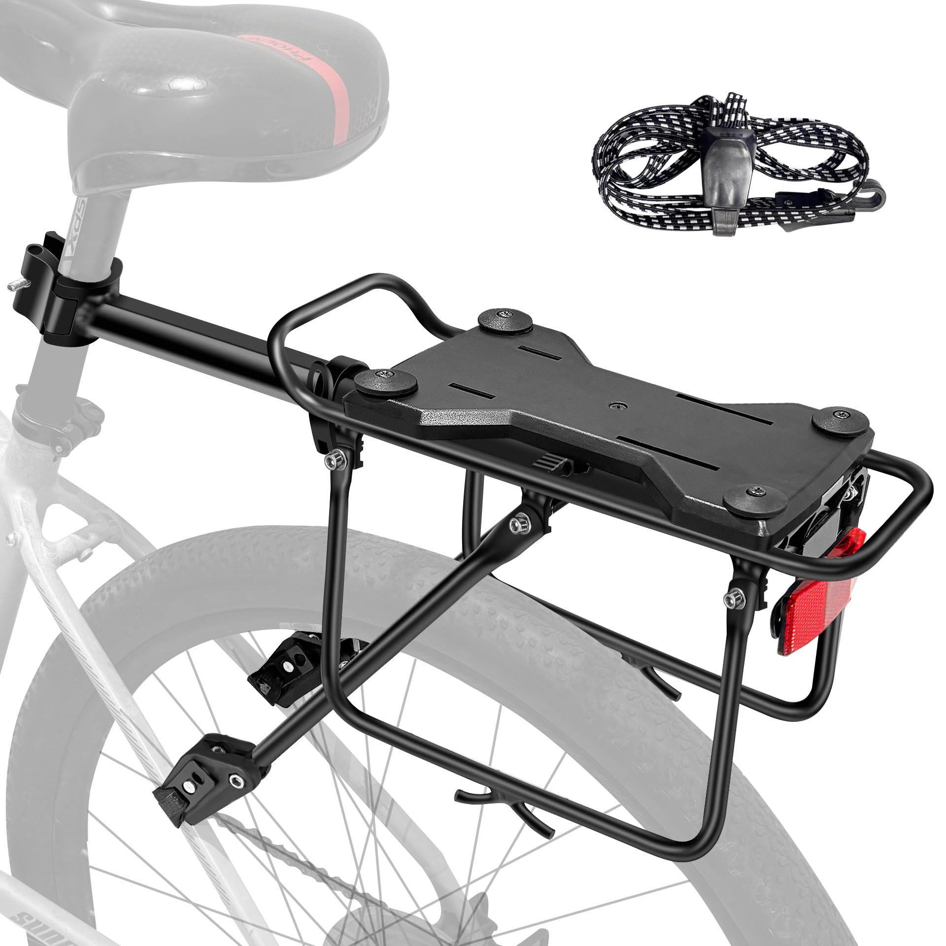 Portapacchi Bici Posteriore Regolabile - Lega Alluminio, Carico 20kg - Foto 6