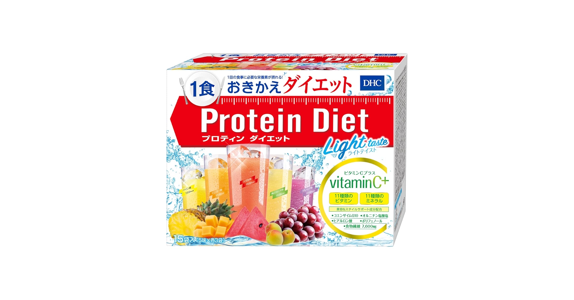 DHC プロティンダイエット ライトテイスト Wビタミン 15袋 × 2箱 Amazon.co.jp: DHCプロティンダイエット ライトテイスト