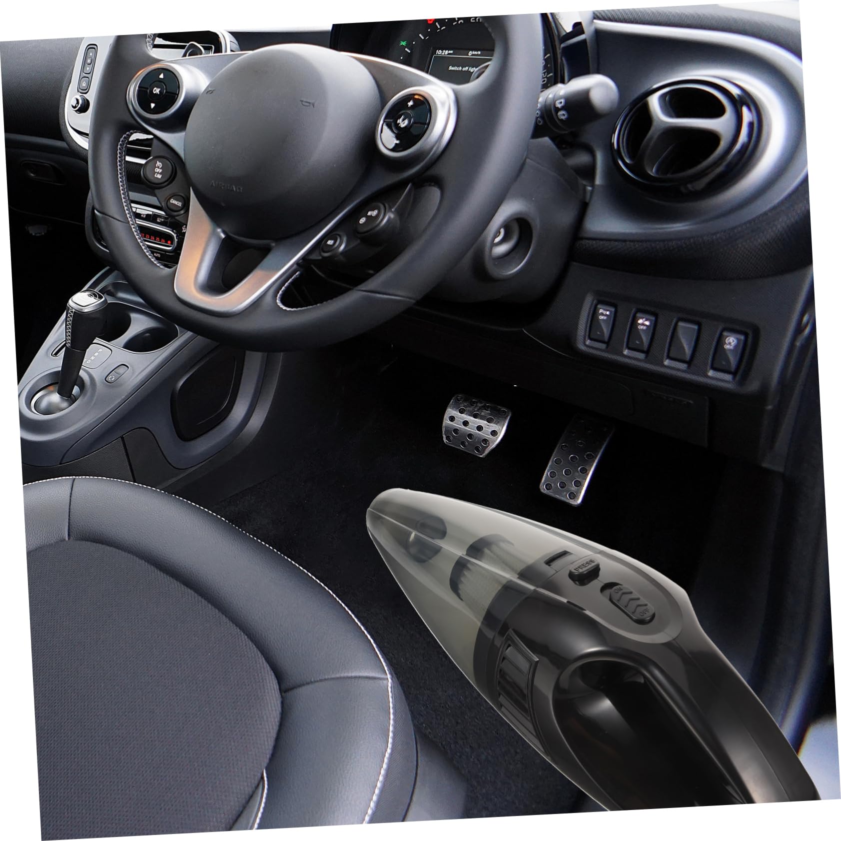 Levemolo Portable Car Vacuum 12v Auto Vacuum Cleaner Dust Collector Dual-use for Car Wet/Dry Quiet Ideal Present