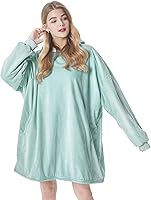 Vista 19 de Felicigeely Blanket Hoodie Wearable Blanket Sweatshirt Oversized Hooded Blanket Sweater Gift for Women