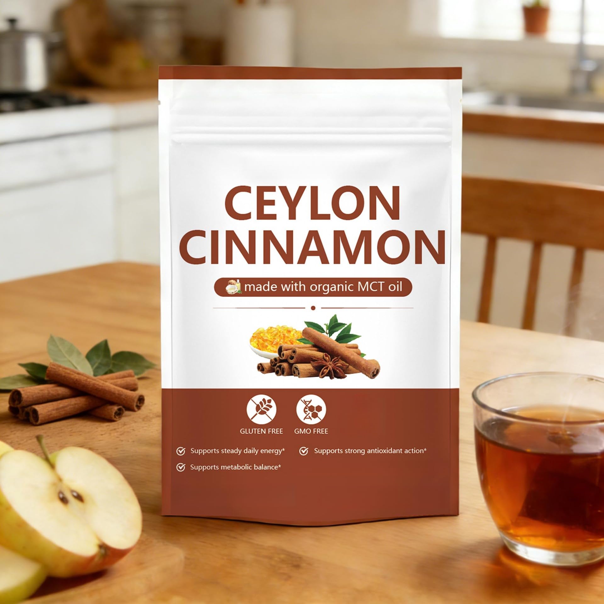 Primal Ceylon-Zimt, Hohe Absorption, Antioxidans- & Verdauungsunterstützung, Nicht gentechnisch verändert, Glutenfrei & Sojafrei
