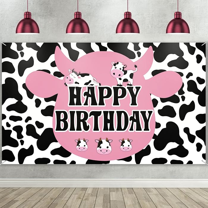 100pcs Cow Theme Vinyl Stickers - Waterproof Decals For Laptop, Water Bottle, Skateboard, Farm Animal Party Favors