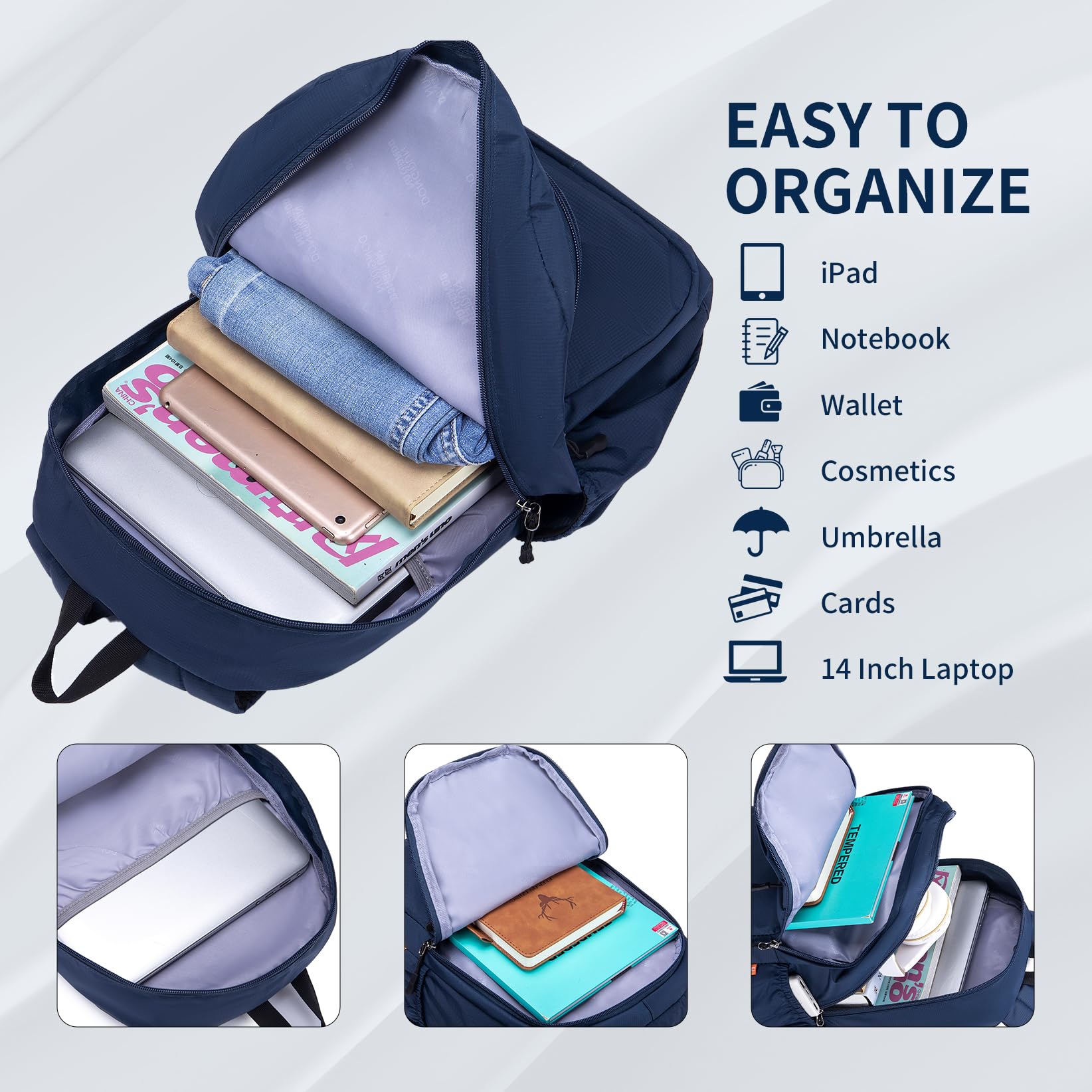 40 x 30 x 15 cm plecak podróżny pod siedzeniem torba kabinowa bagaż British Airways Wizzair lekki wodoodporny nylonowy plecak podróżny, rozmiar kabinowy do samolotu, bagaż podręczny z