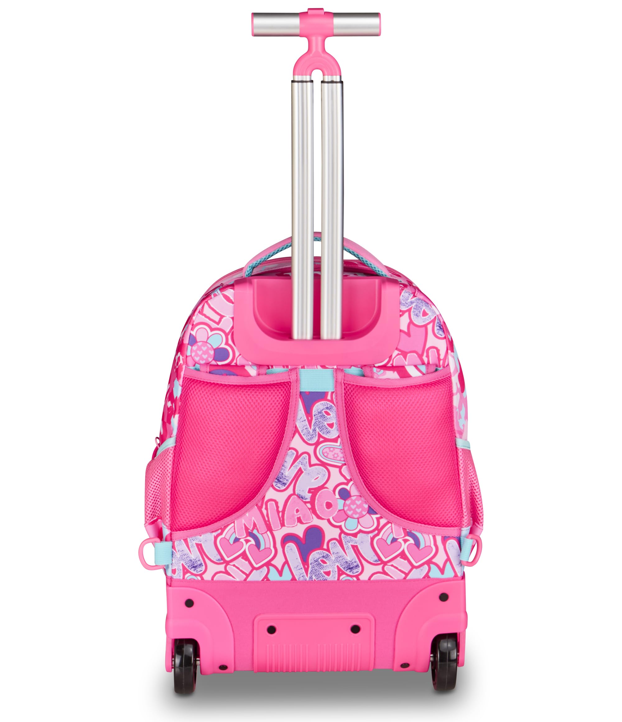 Mitama Trolley Run Extra CUTIECAT, 33 Lt, Doppio Scomparto, Rosa, Tasche multi funzione, bambina, Scuola elementare e media, Tempo libero e viaggi