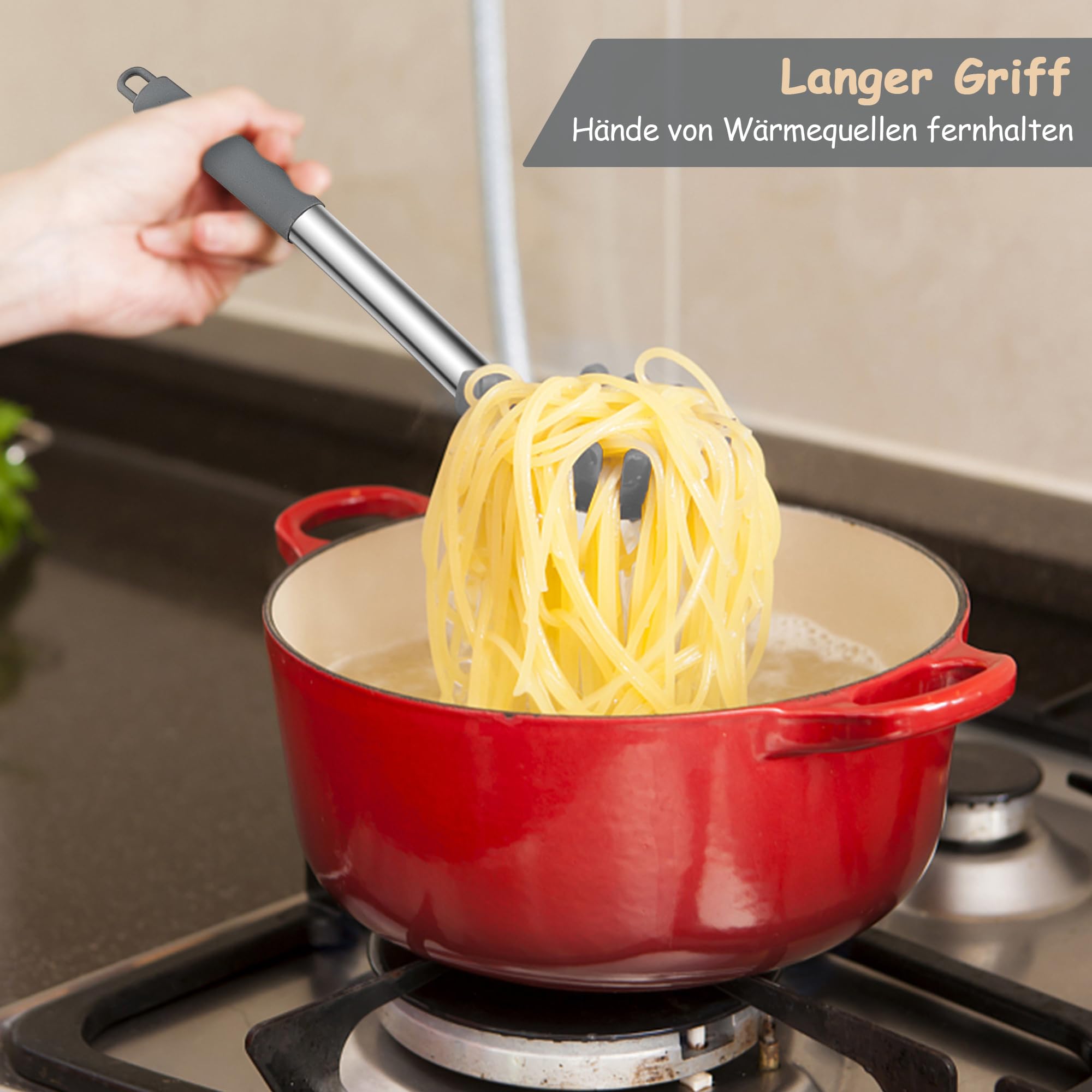 Dexas GSR2-432 Portacucchiai In Silicone Grigio – Antiscivolo E Resistente Al Calore