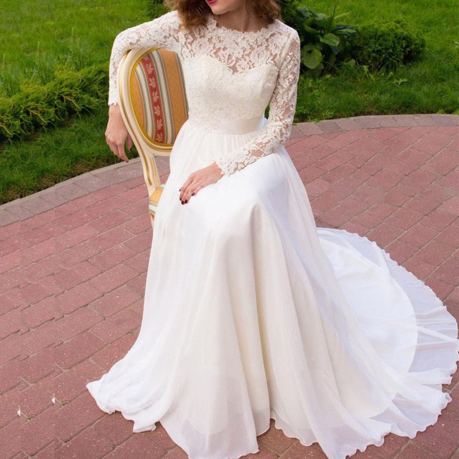 Vestido de manga larga para embarazo, con encaje y prensa de hechizos, para mujeres embarazadas, suelto, para maternidad