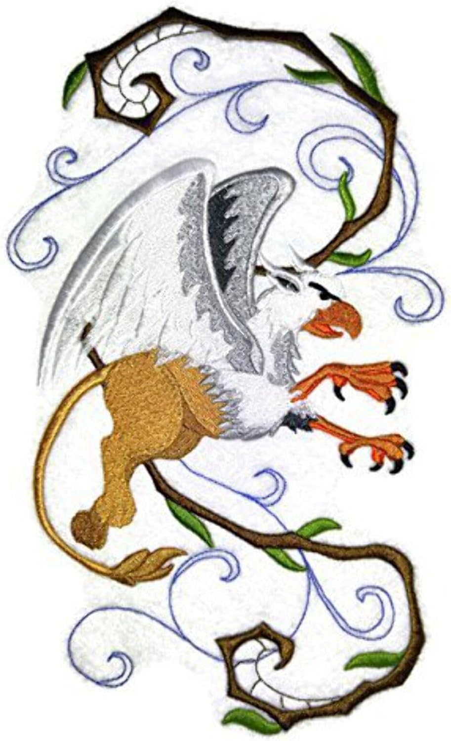 BeyondVision Custom Legendary Mythical Unique Dragon [ Griffin in Fantasy Flight] Embroidery Iron On/Sew Patch (9.41" x 5.7")[Made in USA]