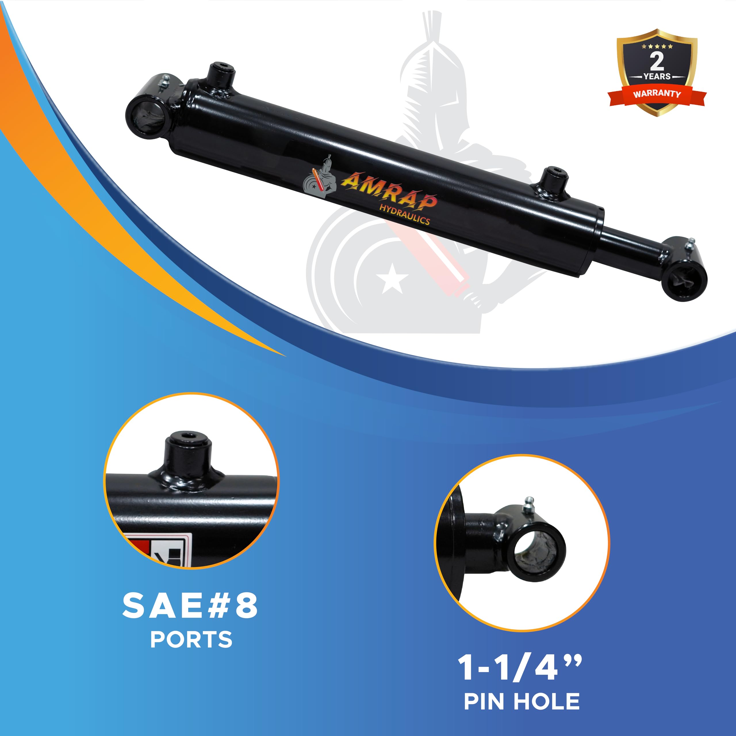 Amazon.co.jp: 3.5x4 油圧シリンダー - 3.5 ボア 4 ストローク 複動