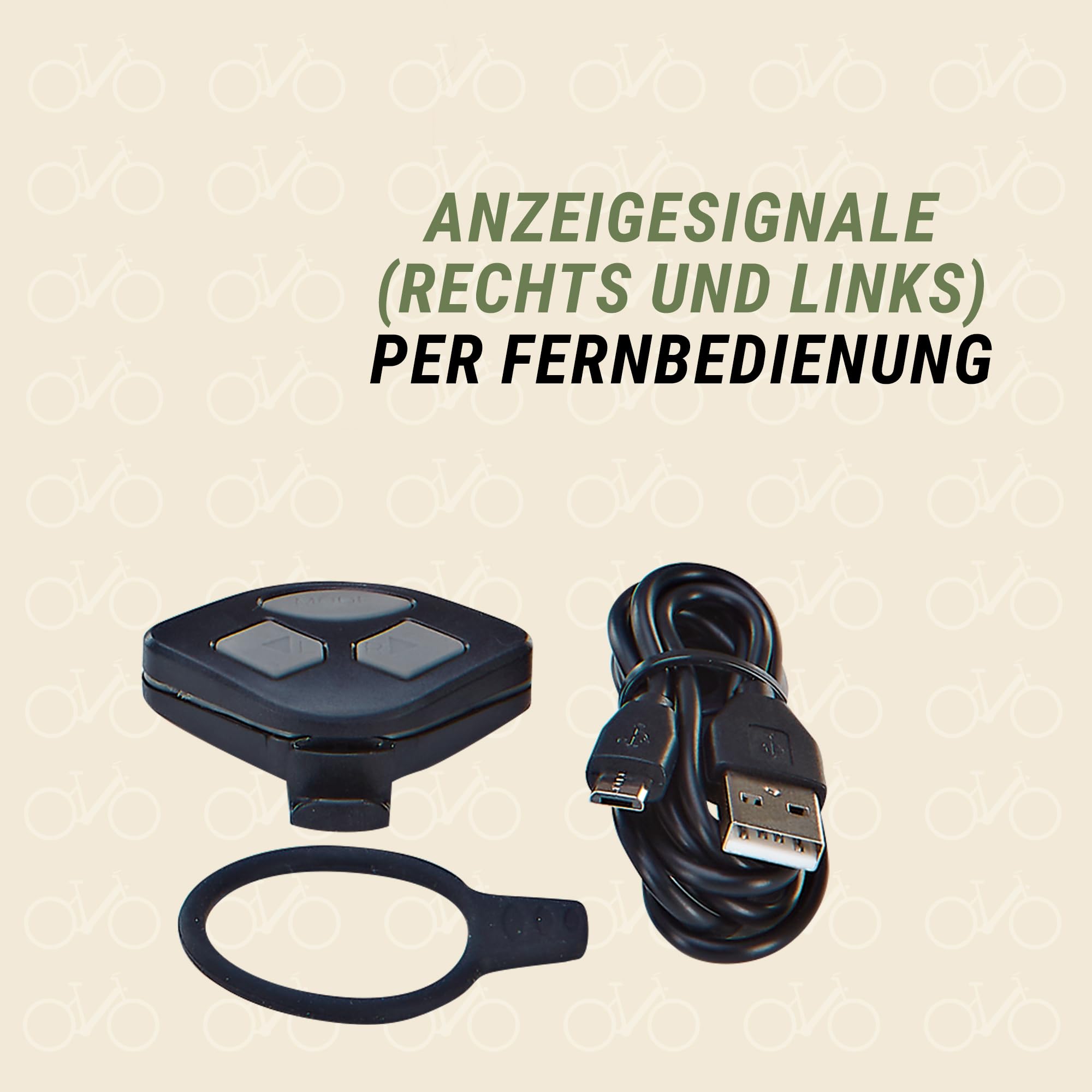 Prophete E-Bike Helm ECO Urban Fahrradhelm, Inmold Technologie, LED-Licht vorne und hinten (360° Sichtbarkeit), Anzeigesignale per Fernbedienung möglich