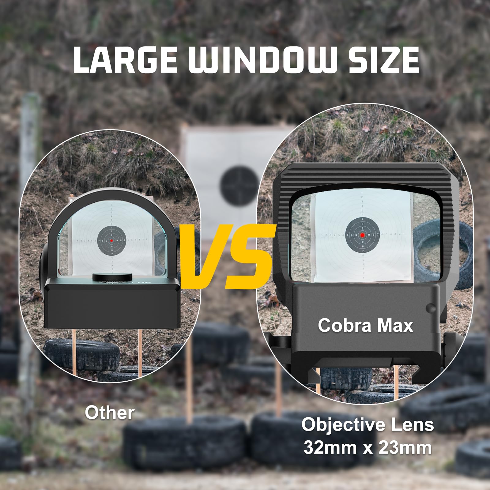 Amazon.co.jp: Red Win Cobra Max レッドドットサイト32x23mm 大型