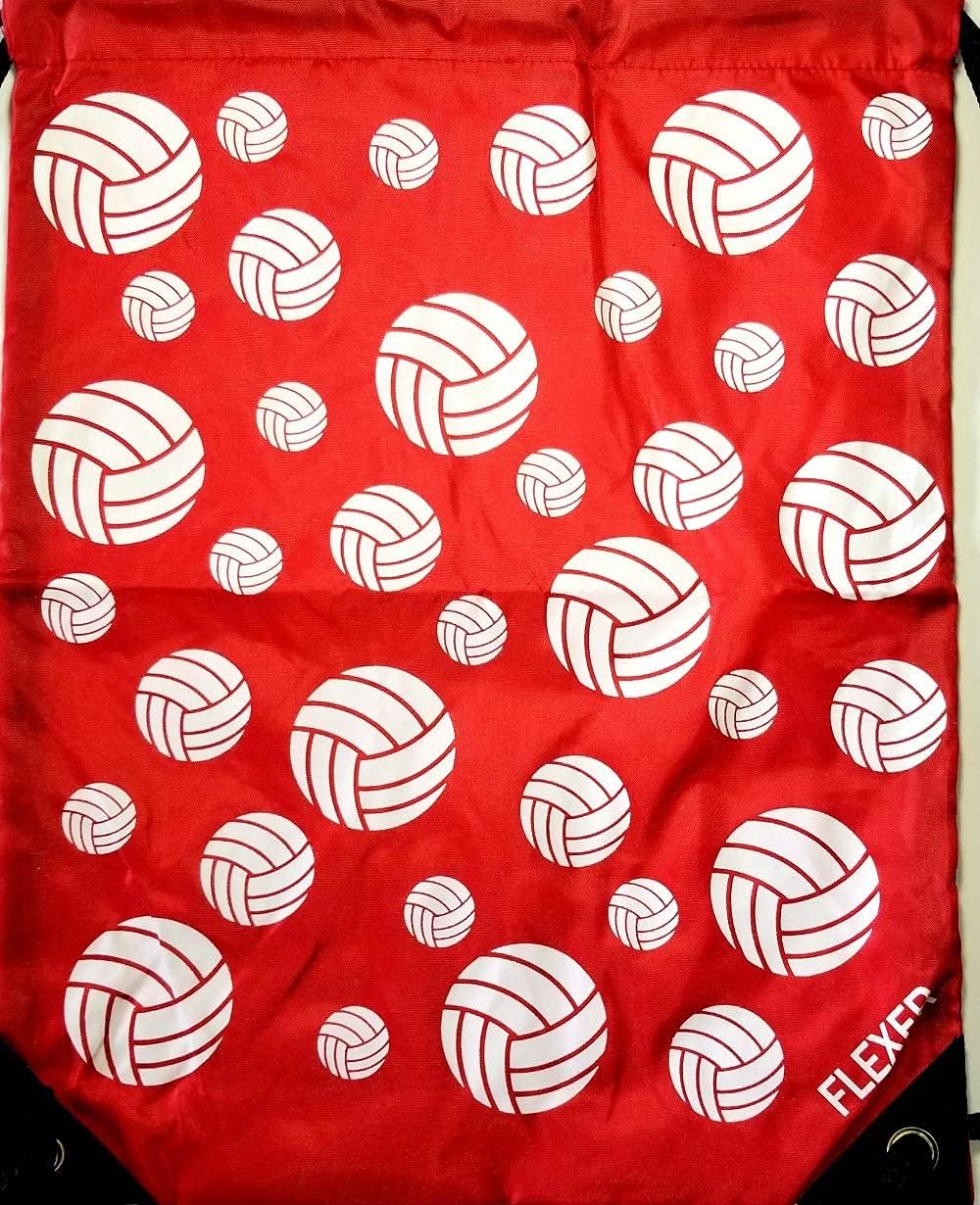 Flexer Volleyball Sling Pack Nylon, Red Volleyball
