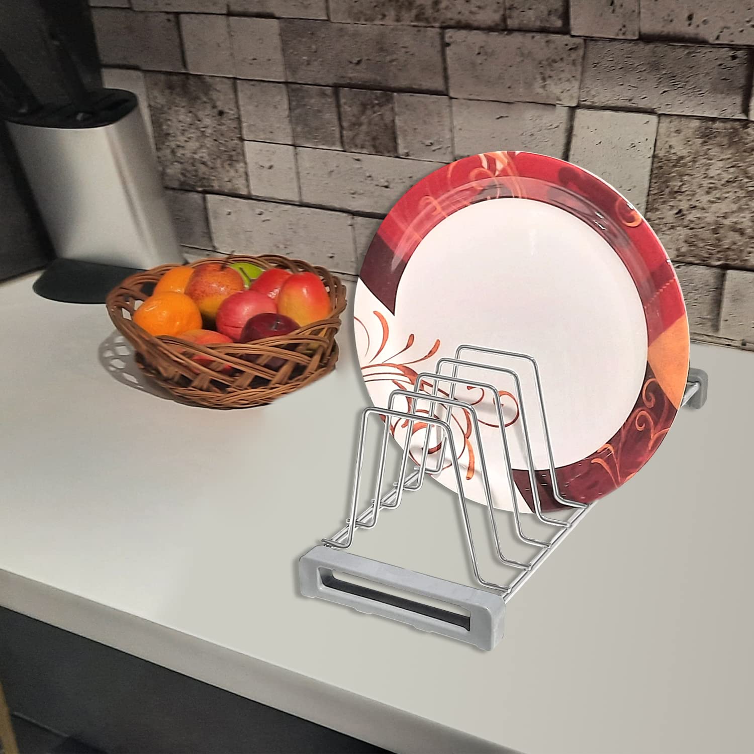 SmartSlide Stainless Steel Dish Rack - Maximize Kitchen Space -2