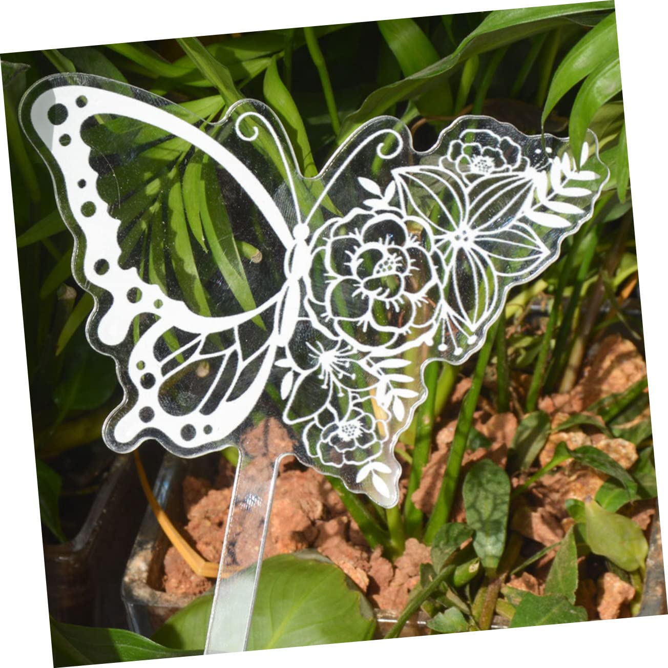 Abaodam 18pièces Étiquettes De Plantes Acrylique Avec Stylo Marqueurs De Jardin Pour Identifier Vos Fleurs Et Plantes Pot
