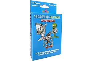 TheGag Sharks Aliens Zombies: A Fun Card Game for Zombie Gift Enthusiasts