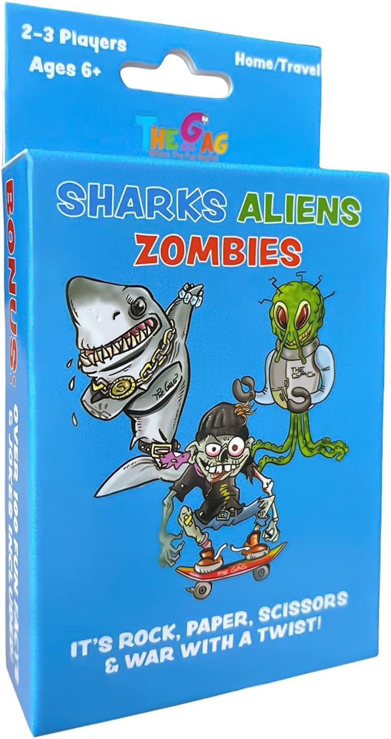 Sharks Aliens Zombies Fun Card Game