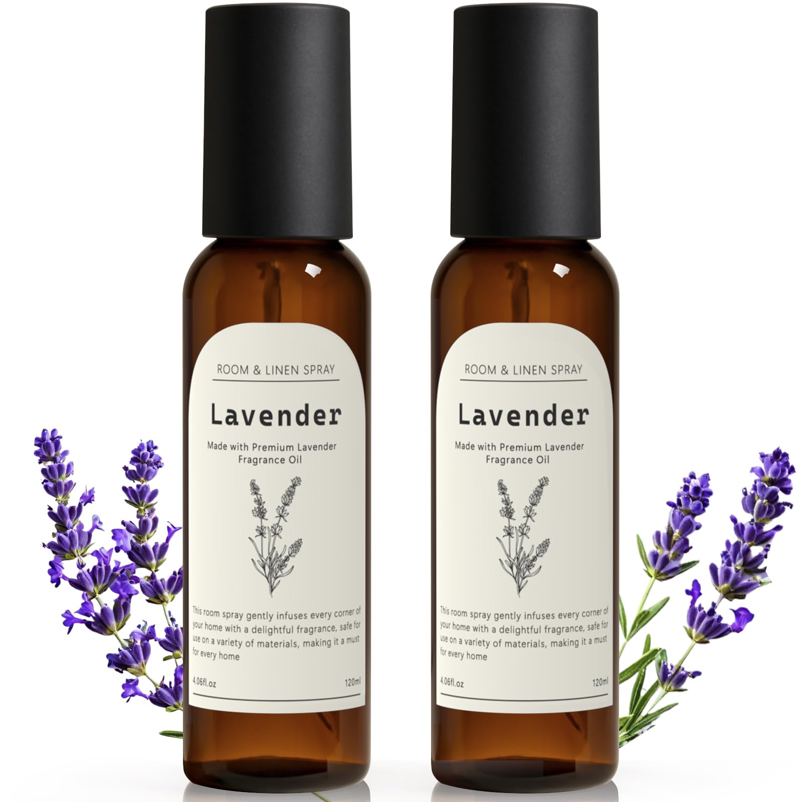 THE GOOD SOUL PROJECT Linen and Room Spray, Lavender Room Fragrance Spray, Air Freshener Spray, Air Fresheners for Home, Bathroom, Bedding, Each 4.06 fl oz (2 Pack)