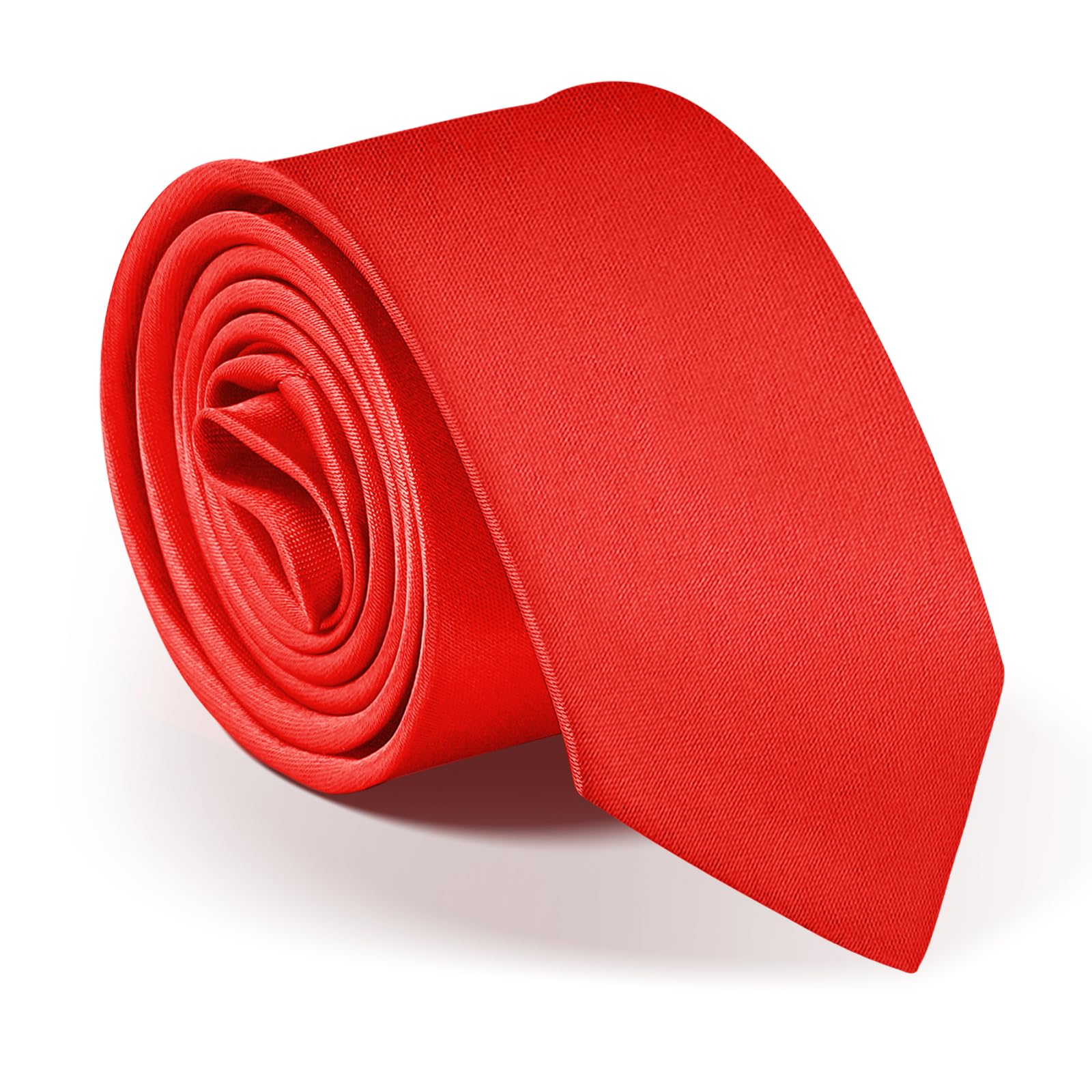 URAQT Krawaty męskie, 5 cm wąskie krawaty, jednolity kolor, klasyczne formalne krawaty, akcesoria odzieżowe prezent, modne męskie krawaty na ślub, imprezę, biznes biznesowy