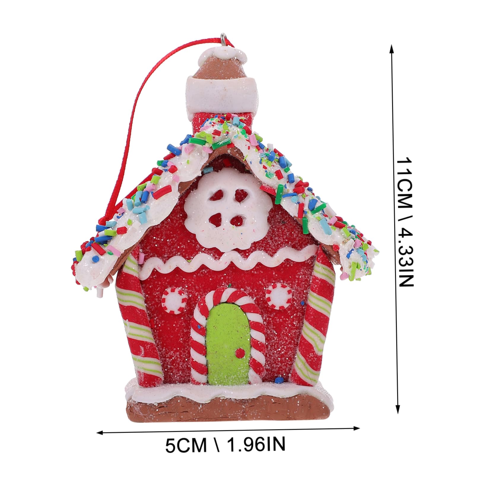 Zerodeko 3 Pezzi Decorazioni Per Lalbero Di Natale Ornamenti Per Lalbero Di Natale Appesi A Forma Di Casa Materiale in Resina Decorazione