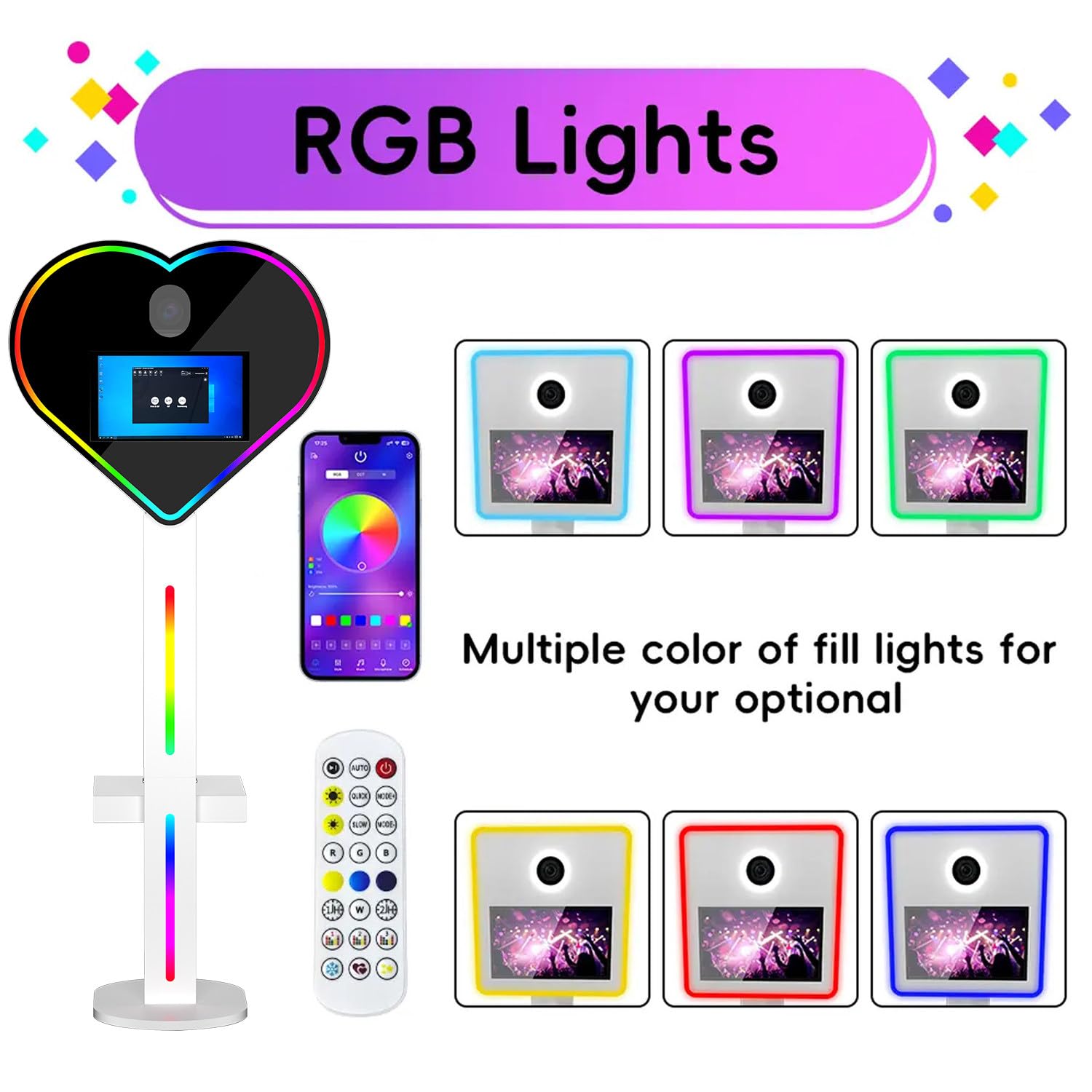 Cabina fotográfica profesional DSLR con pantalla táctil, incluye funda de vuelo y papeles fotográficos, ideal para bodas y fiestas