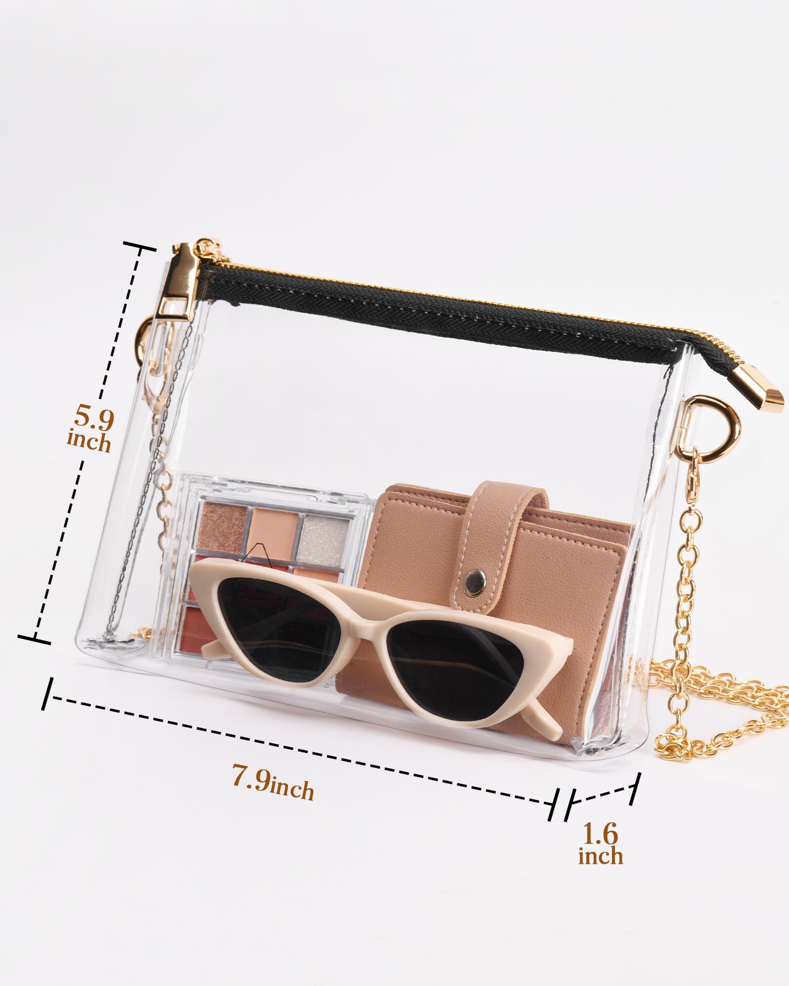 HULISEN Clear Stadium Bag - Transparent Crossbody Purse For Concerts & Events - View #3
