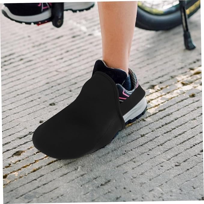 Cubrezapatos para ciclismo VANZACK 2pcs negros miniatura 4