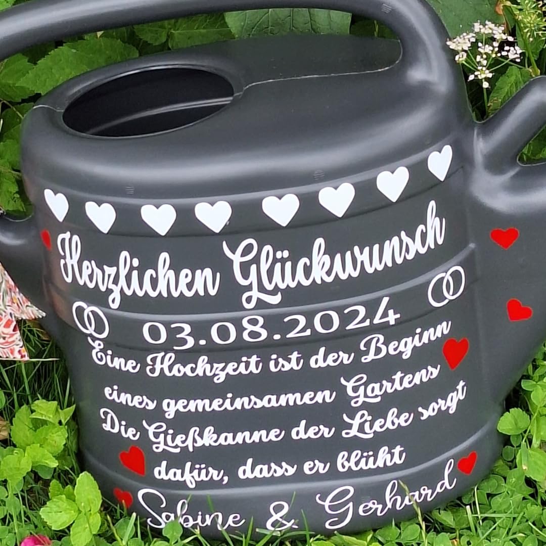 Watering Can Wedding Personalised Wedding Gift, Gift for Couple, Husband Gift Idea Money Gift, Pot for Money, Bride and Groom Gift Garden