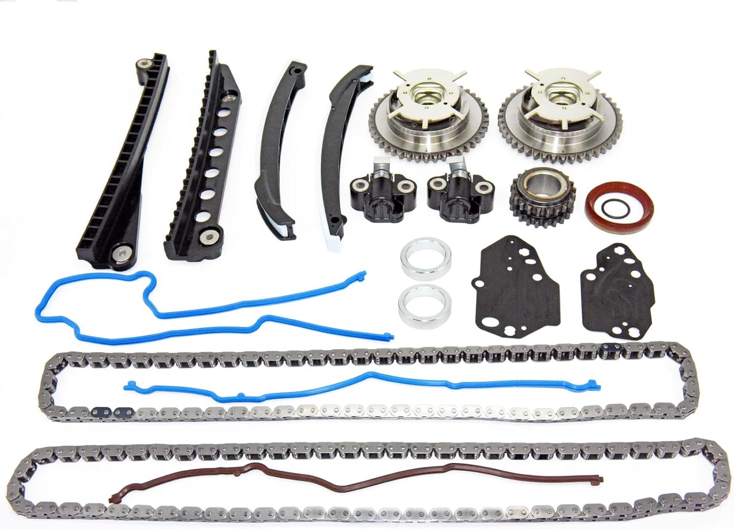 Camshaft Timing Chain Kit 3R2Z-6A257-DA Compatible with Ford & Lincoln Vehicles - 5.4L 24 Valve Triton Expedition, F-150, F-250, F-350 Super Duty, Mark LT, Navigator,
