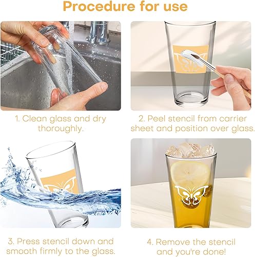 Miniatura 4 de Art Etch - Crema de inicio (3 onzas) para vidrio para diseños intrincados, crea diseños impresionantes en superficies de vidrio, suministros de