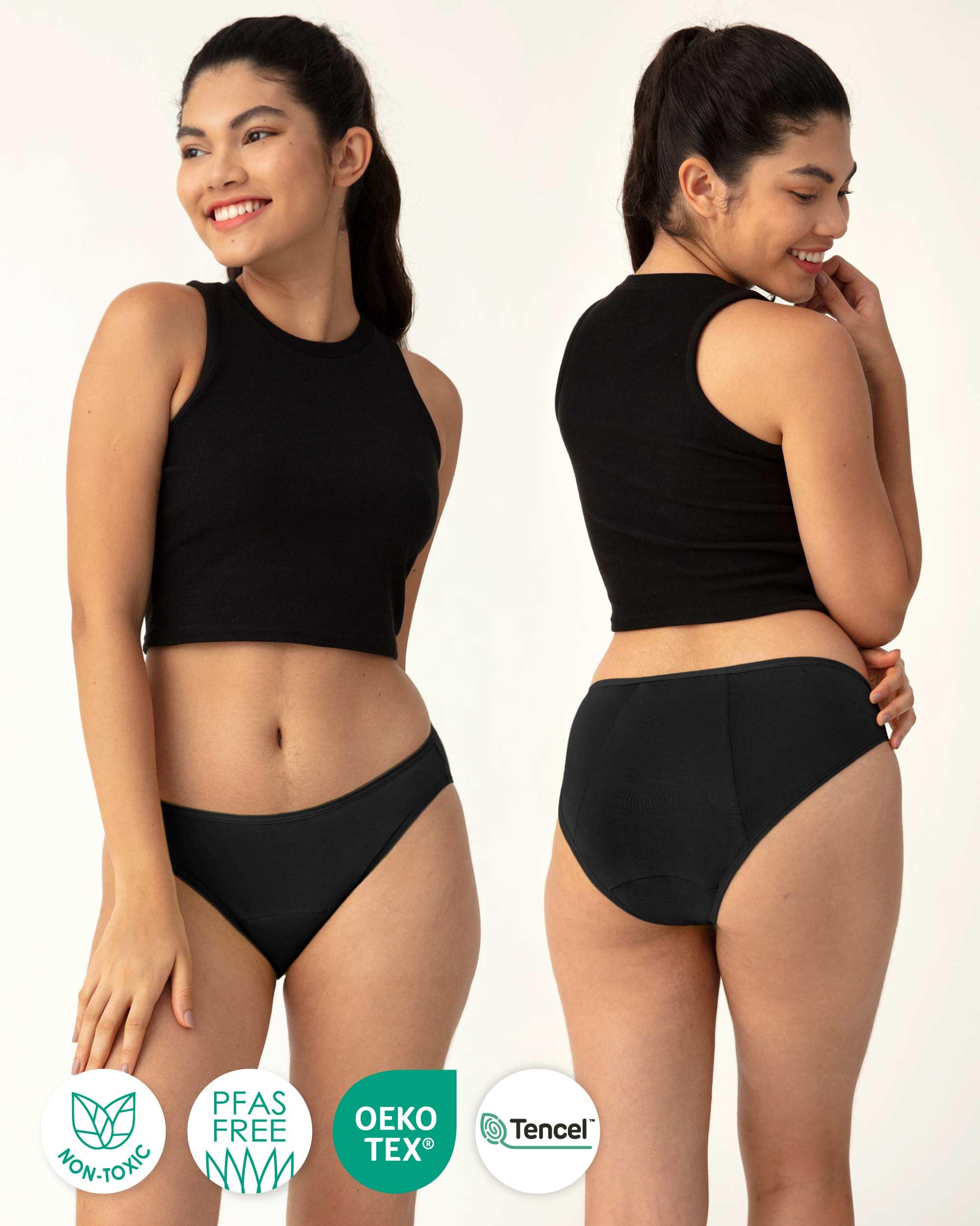Neione Periodenunterwäsche Starke Blutung Unterhosen Damen auslaufsicherer Brazilian Slip Modal