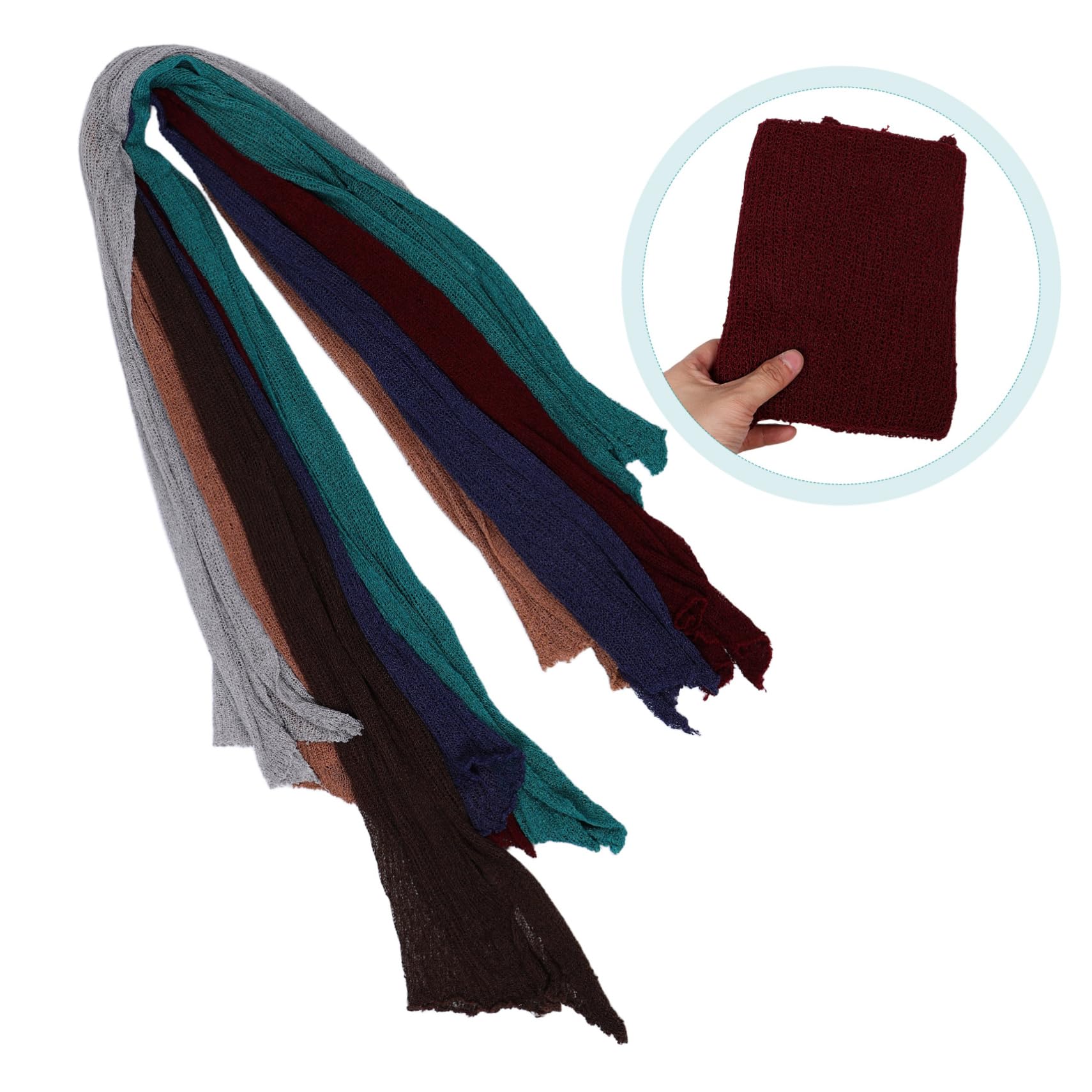 BESPORTBLE 6piezas Manta para Fotografía de Recién Nacidos Conjunto de Mantas Envolventes para Bebés Suaves y Bonitas Unisex para Fotos de Recién Nacido