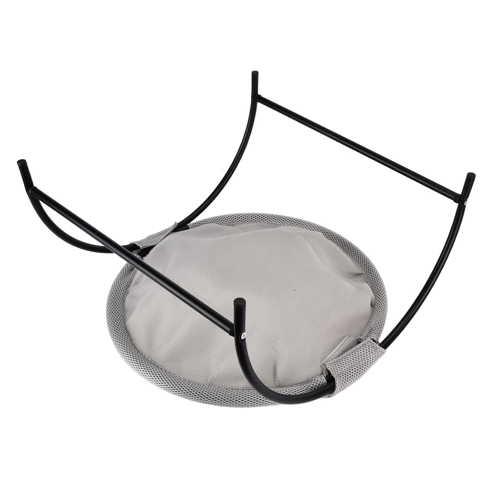 FLEXMAN Letto Sospeso per Gatti, Amaca per Gatti Morbida e Traspirante, 16,9X16,9X9,6 Pollici Letto per Animali Lavabile Staccabile per Gatti, Barboncini, Pomerania, Terrier (Gris)