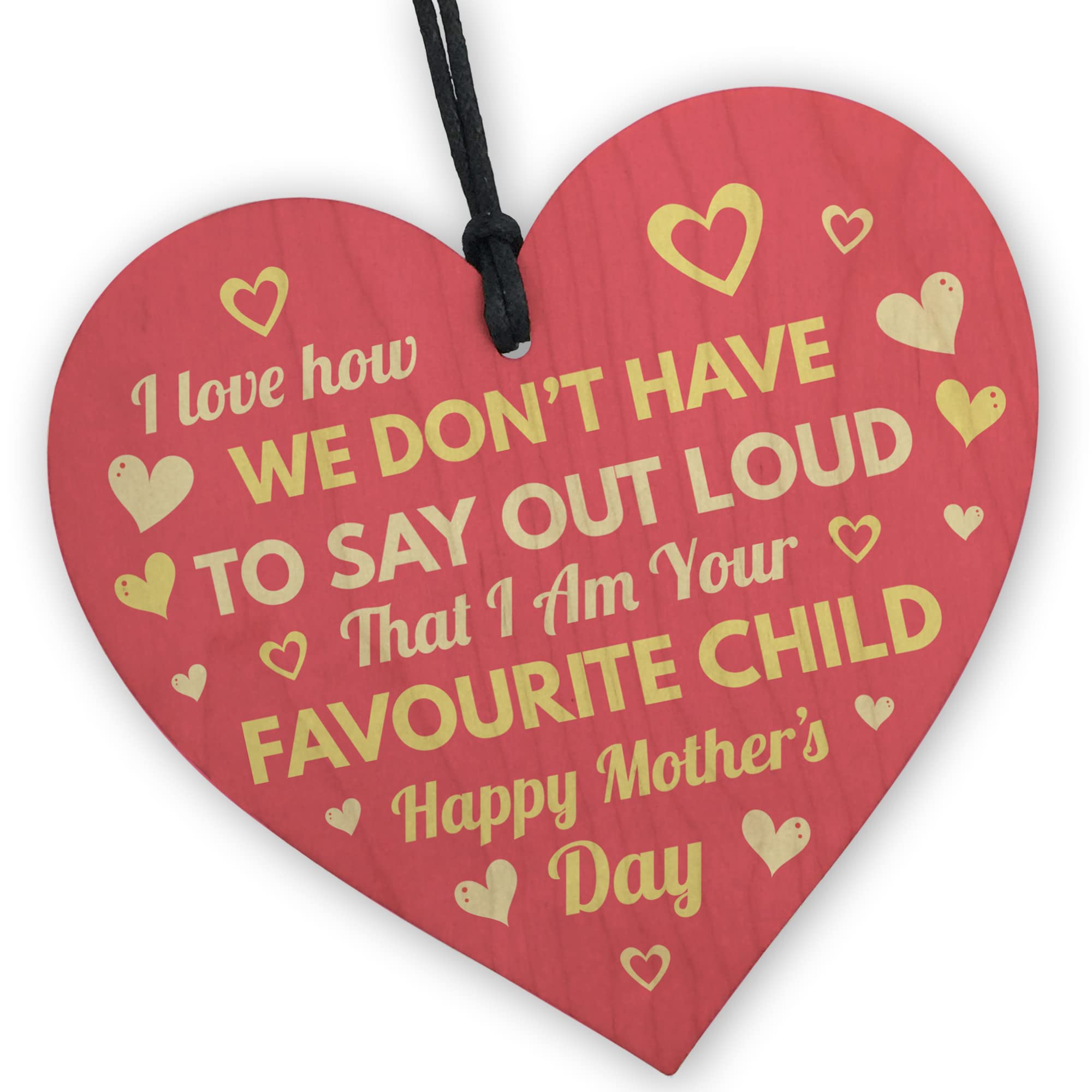 Red Ocean Funny Mothers Day Gift From Favourite Child | Novelty Gift For Mum | Mothers Day Gifts From Daughter Son | Funny Mother's Day Gifts