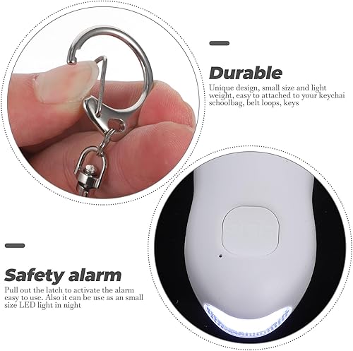 Miniatura 6 de BESPORTBLE Personal Emergency Alarm for Women Loud Siren with Mini LED Flashlight Compact Lightweight Safety Device for Self- and Night Use