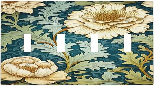 Miniatura 125 de Cubiertas Decorativas de Arte para Interruptores de Luz, Hojas de Otoño, Placa de Pared de Palanca Individual, Cubierta Decorativa de Interruptor,