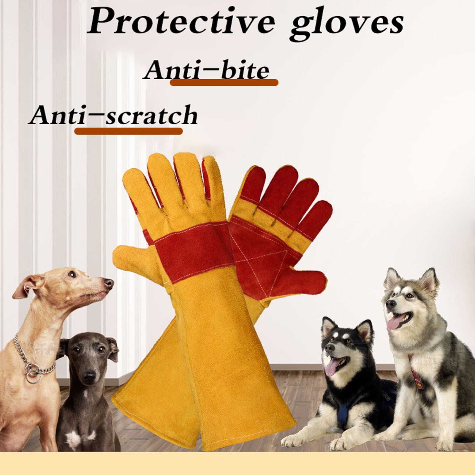 Anti-Morsure De Sécurité Mordre Gants,Gants de Manipulation d'animaux,Gants de Jardinage à Manches Longues,Anti-Rayures,Indéchirable,Anti-Morsure,Utilisé pour piéger Les Reptiles
