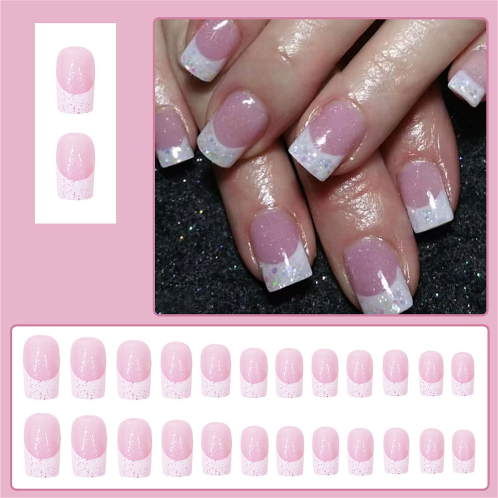 Professionale Piazza Bara Press On Nails 24 Pezzi Set Unghie Finte Stick On Unghie Artificiali Unghie Artifici