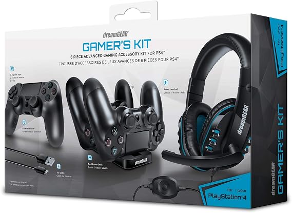 dreamGEAR 6 in 1 Game kit Black PS4