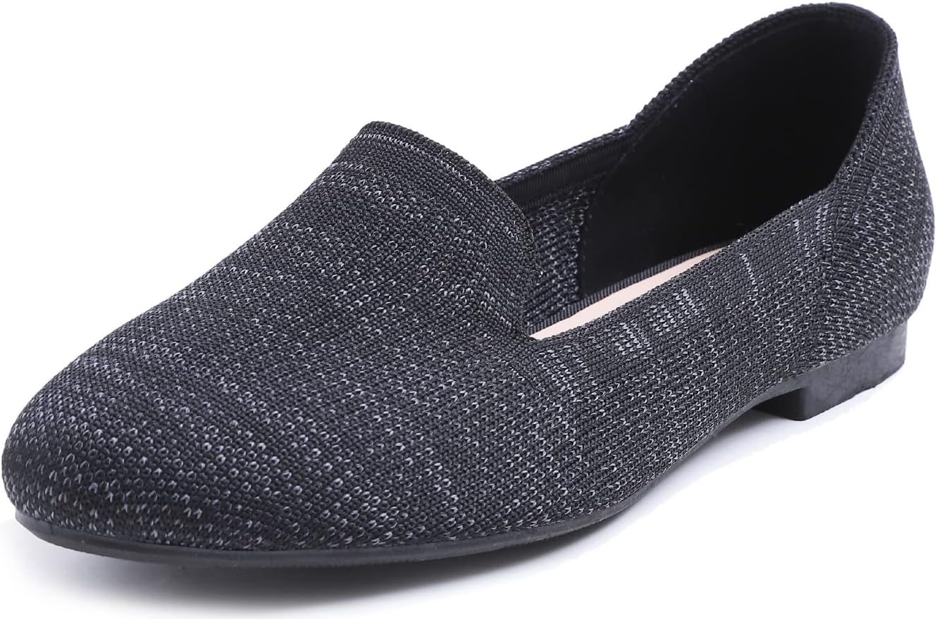 Black Mixed Color Loafer Knit