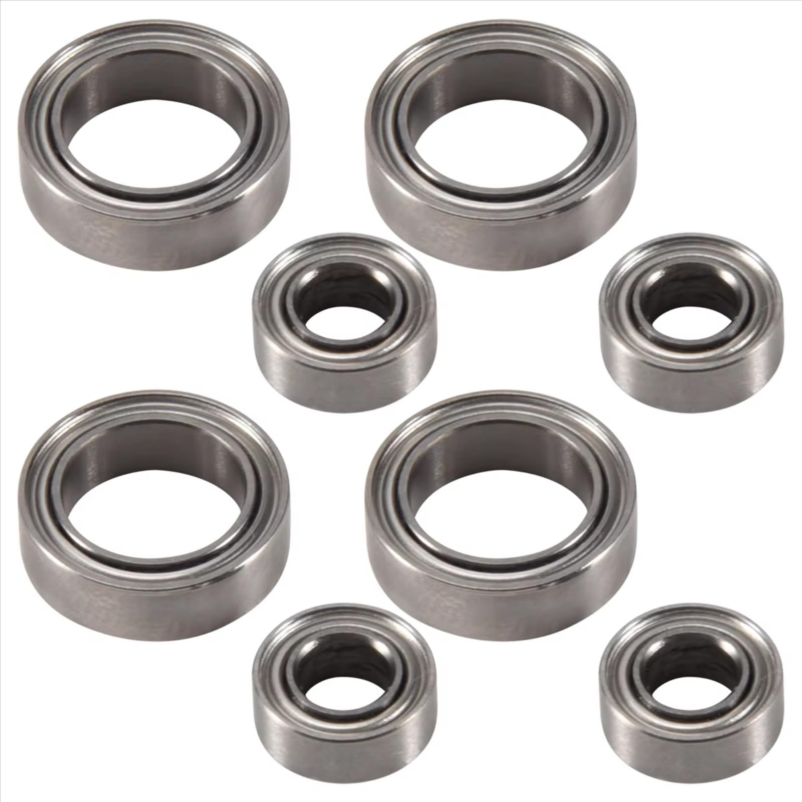Rodamientos Auto RC para HSP para Himoto E18 para WLtoys A949 A959 A969 A979 A959-B A949-33 1/18 8 Piezas Rodamientos Bolas 4X8X3mm 8X12X3.5mm Repuestos Coche RC