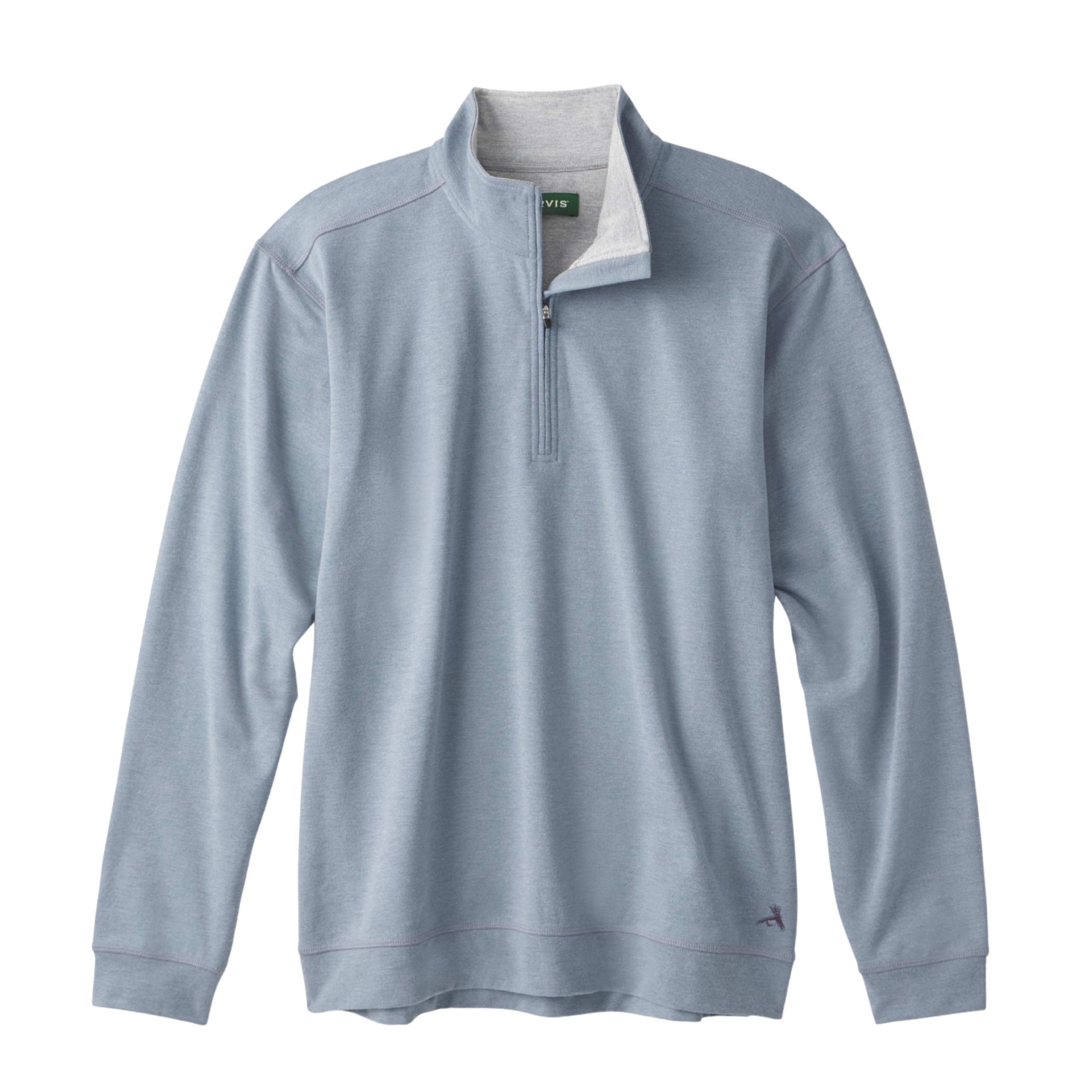 Orvis On The Move 1/4 Zip Men's Performance Quarter-Zip: Moisture Wicking, Stretch Piqué Knit with Spandex