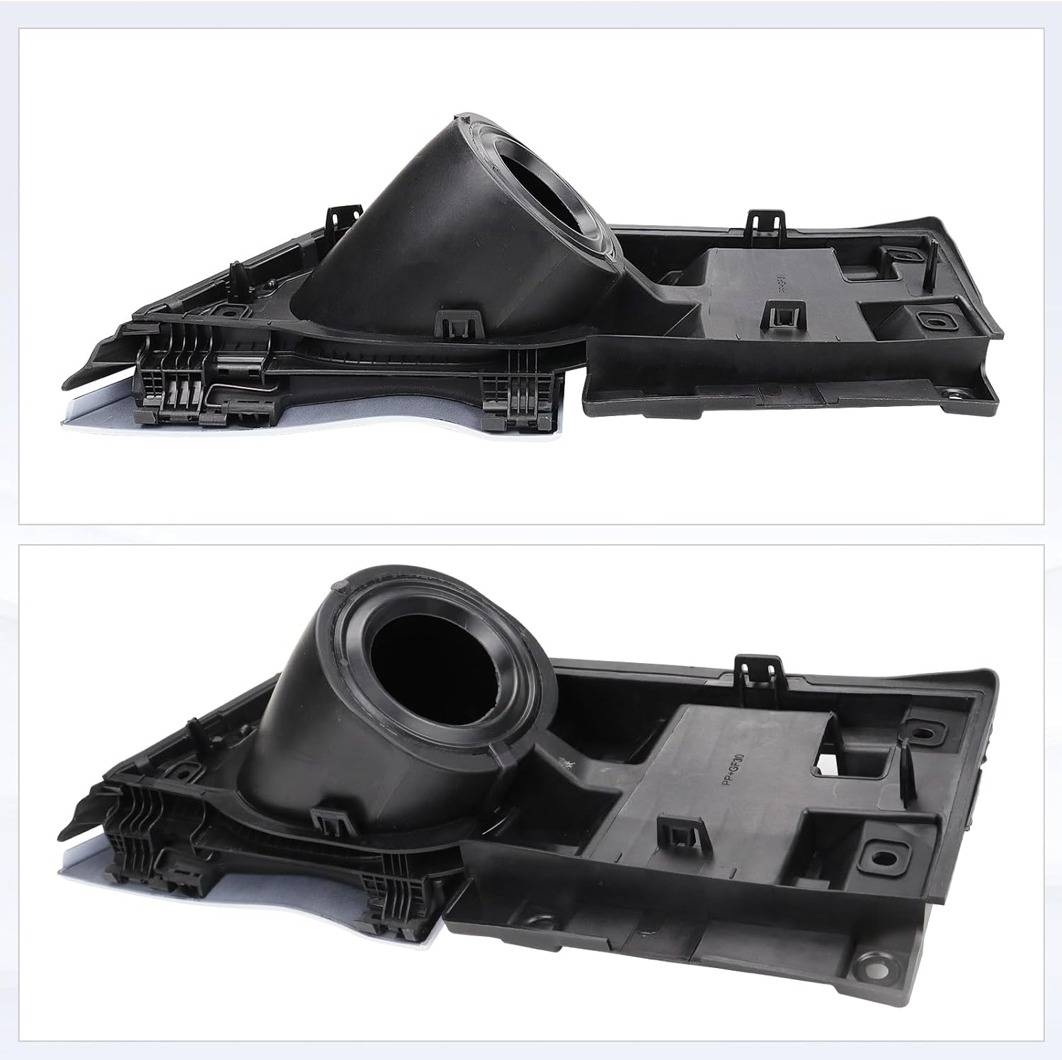 Transit Fuel Door Gas Door Assembly Compatible with Ford Transit Vans 150 250 350 350HD 2015-2023, Van Fuel Tank Filler Door Pipe with Black Cover Replaces CK4Z-5427936-A CK4Z-5427936-F