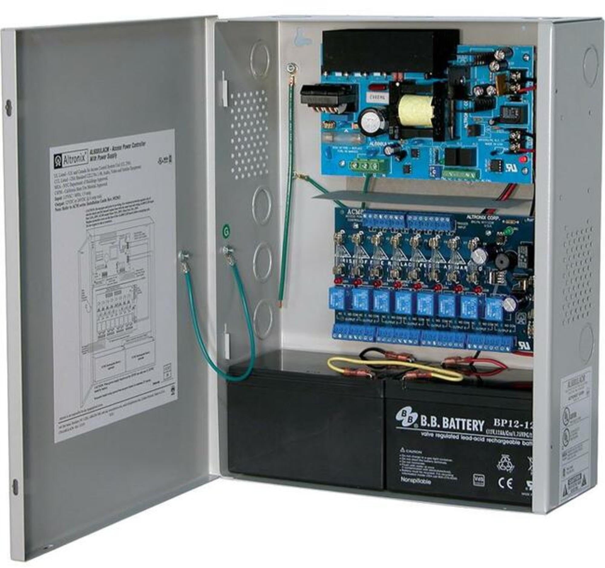 Power Supply 8 Fuse 12VDC Or 24VDC @ 6A