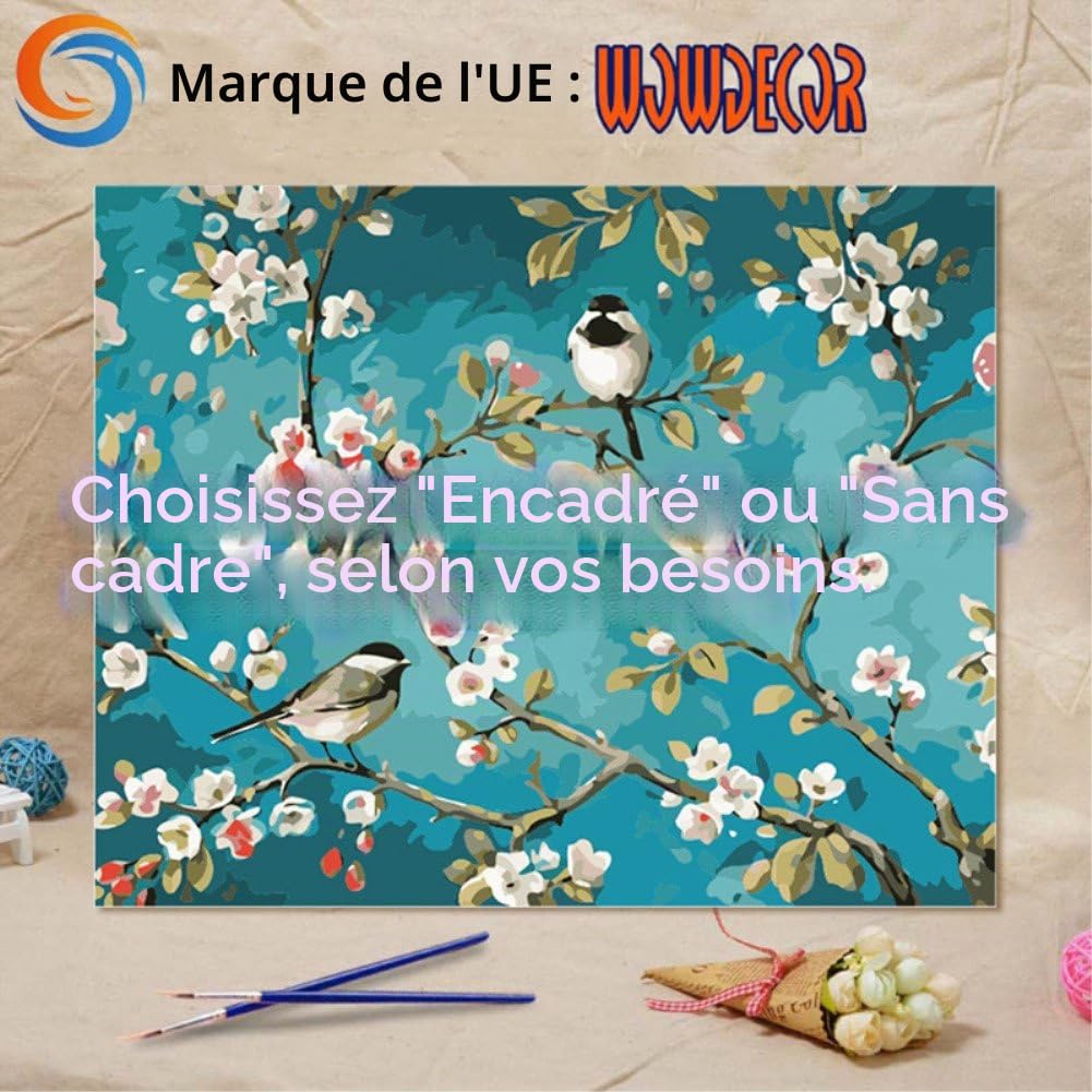 WOWDECOR Peinture Par Numéro – Van Gogh Nuit Étoilée – Toile 40,6 X 50,8 Cm – DIY Pour Adulte Et Enfant