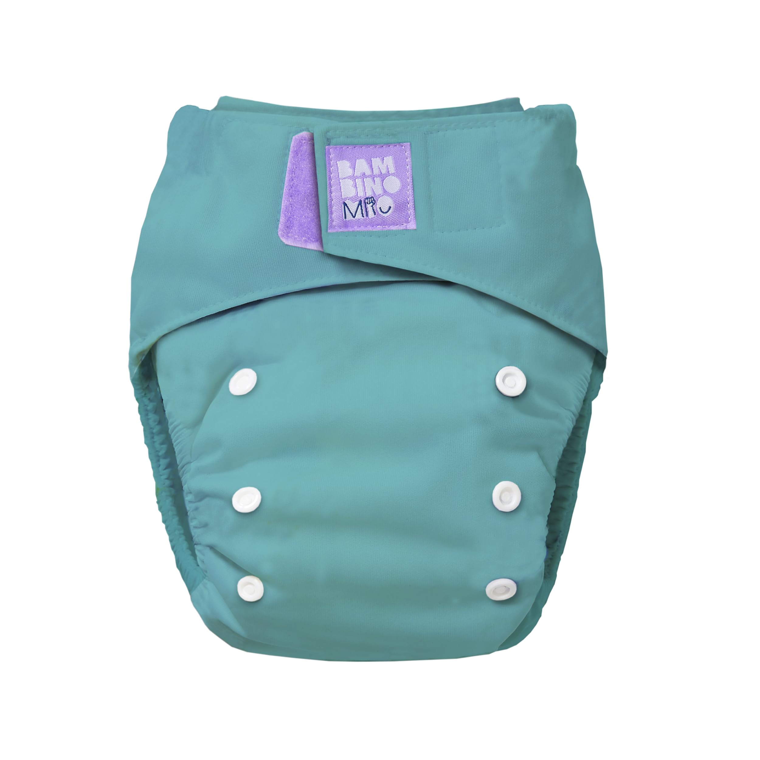 Bambino Mio, Revolutionary Reusable Nappy - Sustainable, Washable, Chemical-Free Eco Nappy from Newborn to Toddler (Teal)