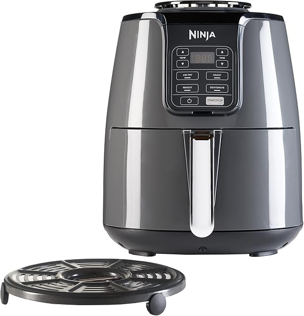 Ninja AF100EU Air Fryer Frytkownica Na Gorące Powietrze Z Precyzyjną Regulacją Temperatury, 3,8 L, Czarny